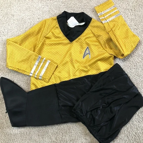 🔥Bundle🔥 2 Star Trek Halloween Costumes Captain Kirk & Lt. Uhura siblings kids - Picture 7 of 9